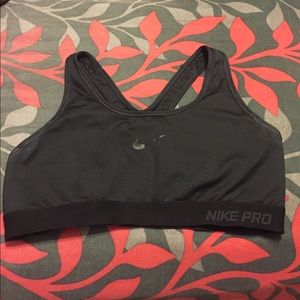 Black Nike Dri fit sports bra!
